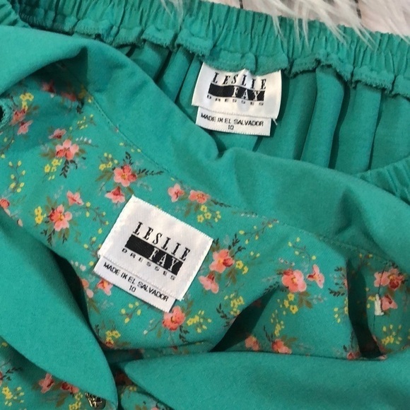 Granny Core 2 piece set size 10 Vintage Leslie Fay - Picture 7 of 14